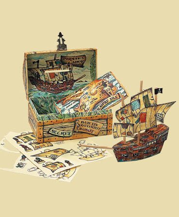 Childrens Toyshop  Toys : Create your own Pirate boat - Pirate's Treasure