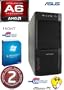 ANKERMANN-PC "WildCAT GAMER" A6-5400K Black Edition, 2x 3.60GHz Turbo Core (3.80GHz) - Win7 Pro 64Bit - ATI Radeon HD7540 - 8GB RAM DDR3 PC1600 - 500GB HDD SATA3 - Cardreader 52in1 - MB ASUS F2A85-M, A85X USB3.0 - 24xDVD-Writer - PC mit 2 Jahre echte GARANTIE