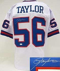 Lawrence Taylor New York Giants Signed White Prostyle Custom Jersey JSA ITP