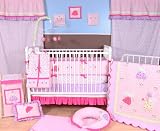Bacati Fairy Land Pink 3 Piece Crib Set