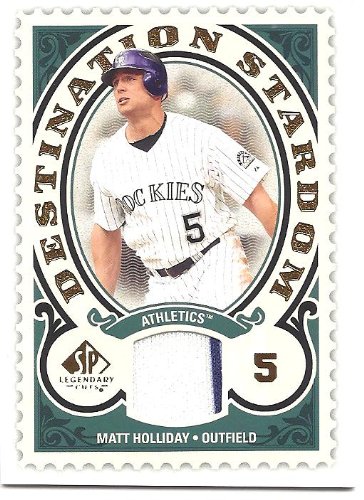 Matt Holliday 2009 SP Legendary Cuts Destination Stardom Memorabilia Jersey Card #DSM-MH Oakland Athletics