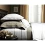 Pinzon Hotel Satin Stitch 400-Thread-Count Sateen Full/Queen Duvet, Silver Grey