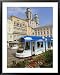 Tram and Old Cathedral, Hauptplatz, Linz, Austria Architecture Framed Art Poster Print by Charles Bowman, 31x39