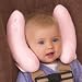 Kiddopotamus & Co Cradler® Adjustable Head Support For Newborns To Toddlers Pink With Bunny Applique
