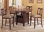 5pc Contemporary Counter Height Dining Table & 4 Bar Stools Set