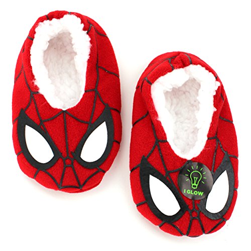 Spider-Man Boys Glow in the Dark Slipper Socks (Toddler)