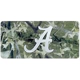 Alabama Crimson Tide Camo Mirrored Logo License Plate