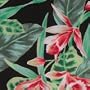 Hawaii Garden - Hawaiian Capri Pants in Black - S