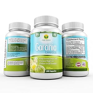 Pure Garcinia Cambogia Extract 80% HCA - 240 Tablets - Natural Weight Loss Supplement and Appetite Suppressant