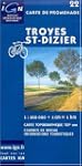 Carte touristique : Troyes - St-Dizier