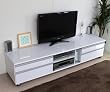 テレビ台 ローボード 送料無料！新商品 高級鏡面仕様 任天堂 WII 対応 ホワイト 180cm 日本製　JS127WH