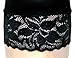 Sheer Black Knee Length Tights with Fine Lace Trim