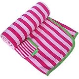 Toby Tiger(TM) (New 2008 Collection 100% Organic) Stunning Pink Stripe Baby Blanket (One Size) PLUS Free Thomas Book (RRP  4.99) exclusively packaged by THE BABY