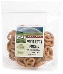 Woodstock Farms Peanut Butter Pretzels with Evaporated Cane Juice, 8-Ounce Bags (Pack of 4)