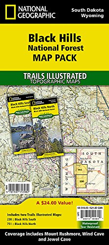 Black Hills National Forest [Map Pack Bundle] (National Geographic Trails Illustrated Map)