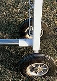 Transport Wheels for Portable Soccer Goal with 4 x 2 Steel Tubing