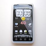 HTC EVO 4G (Sprint) Silicone Soft Protector Skin Case Clear