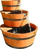 Alpine ThreeTier Barrel Fountain Red - BAR03R