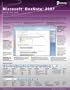 Microsoft OneNote 2007 Quick Reference Card- 6 Total Pages (Software Quick Reference Cards)