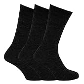 Mens Ribbed Thermal Socks with Lambswool (Pack of 3)