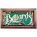 Sporting Goods : Mirrored Billiards Sign w/Wood Frame