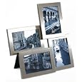 Umbra Lira 4-Picture Metal Photo Frame, 4-by-6-Inch, Nickel