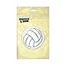 Volleyball Pinback Button Pin Badge - 1 Inch Diameter