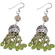 Sterling Silver Gemstone Peridot Jewelry 2.5 inches