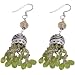 Sterling Silver Gemstone Peridot Jewelry 2.5 inches
