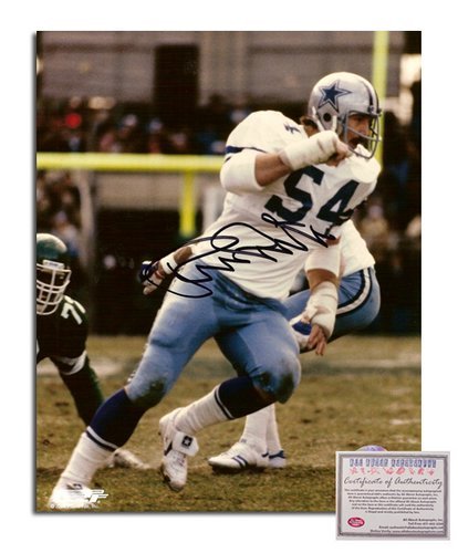 Randy White NFL Dallas Cowboys Hand Signed 8x10 Photograph Blue Jersey