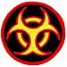 Biohazard Symbol Embroidered Patch Iron-On Danger Symbol Multi-Colored Logo