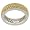 Sterling Silver Gold Overlay Yellow Cubic Zirconia Eternity Band Ring by Charles Winston, Size 5