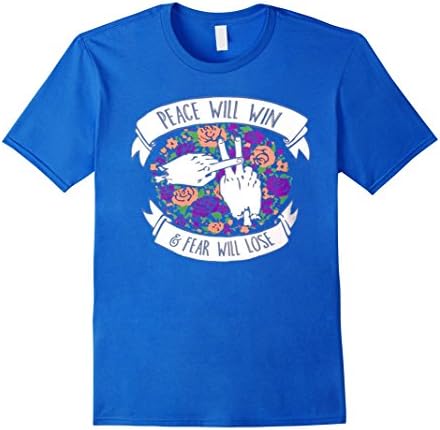 Men's Twenty one Peace pilots Will Win t Shirt Small Royal Blue