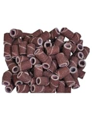 Health and Beauty: 100 Pc Sanding Bands Nail Manicure Pedicure #120 GRIT FILE SAND PIECE SET - Salon Supply Store
