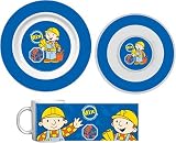 Eigenschaften UnitedLabels / Bob, der Baumeister Frühstück-Set Bob der Baumeister 3-teilig - Tasse, Müslischale, Teller