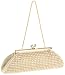 La Regale Small Stone Clutch With Chain,Gold,one size