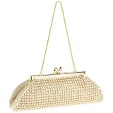 La Regale Small Stone Clutch with Chain
