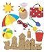 Jolees  Boutique Themed Ornate Stickers, Fun At The Beach