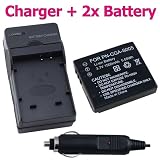 2 x FOR Panasonic CGA-S005 / CGA-S005E Compatible BATTERY + Battery Charger for Panasonic LUMIX DMC-FS1 / DMC-FX01-A / DMC-FX01BB / DMC-FX01BS / DMC-FX01EB-K / DMC-FX01EB-S / DMC-FX01EB-W / DMC-FX01EF-A / DMC-FX01EF-K / DMC-FX01EF-S / DMC-FX01EF-W / DMC-FX01EG / DMC-FX01EG-A / DMC-FX01EG-K / DMC-FX01EG-S / DMC-FX01GK / DMC-FX01K / DMC-FX01P / DMC-FX01S / DMC-FX01W / DMC-FX07 / DMC-FX07EF / DMC-FX07EG / DMC-FX07EGM Digital Camera