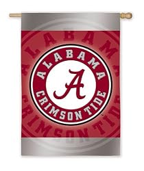 U of Alabama Crimson Tide Silk Reflections Flag - Garden Size