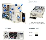 SUPERMICRO SC743T-650 e.ATX Beige Tower 4U RM Chassis 650W EPS12V 8 SATA System Cabinet