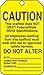 Accuform Signs, Scaffold Tag,Caution This Scaffold Does Not Meet,25/Pk,Pf-Cardstock