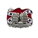 Rebel Dixie Trucker Confederate Pewter Belt Buckle