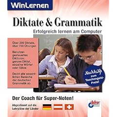 Diktate & Grammatik, 1 CD-ROM Der Coach f�r Super-Noten. Abgestimmt auf die Lehrpl�ne der L�nder Deutschland, �sterreich, Schweiz. F�r Windows 98/2000/ME/XP. �ber 200 Diktate, �ber 700 �bungen