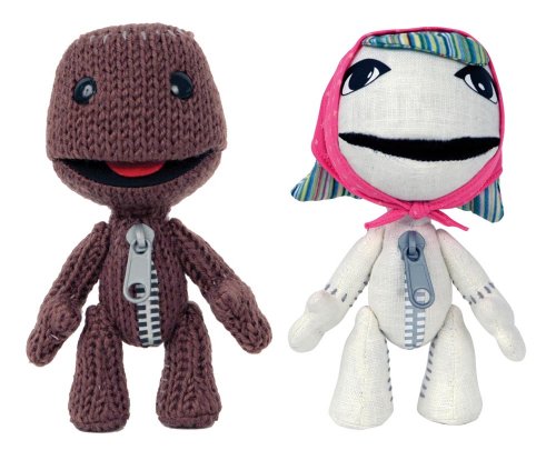 LittleBigPlanet Sackgirl/Sackboy 6 Plush - 2 Pack Bundle