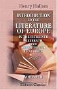 Introduction to the Literature of Europe in the Fifteenth, Sixteenth, and Seventeenth Centuries: Volume 3