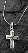 Pack of 4 Dimensions of Christ Silver Crossfish Pendant Necklaces