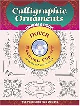 Calligraphic Ornaments CD-ROM and Book (Dover Electronic Clip Art Series)