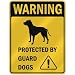 WARNING  AMERICAN PIT BULL TERRIER PROTECTED BY GUARD DOGS  PARKING SIGN DOG