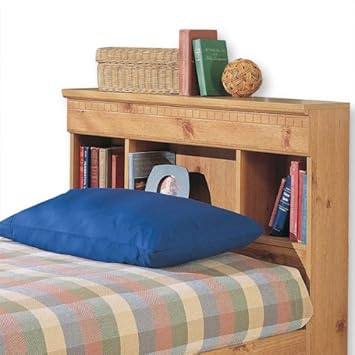 New Visions by Lane 497-435 Twin Size Storage Headboard, Mountain Pine Laminate